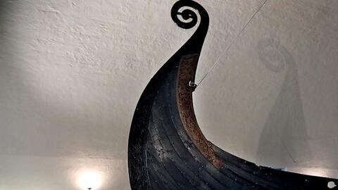 The Viking burial boat at Oseberg