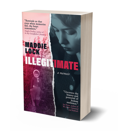 cover of book showing a split image of a child/woman