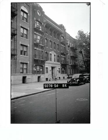 The street where I lived in Flatbush.