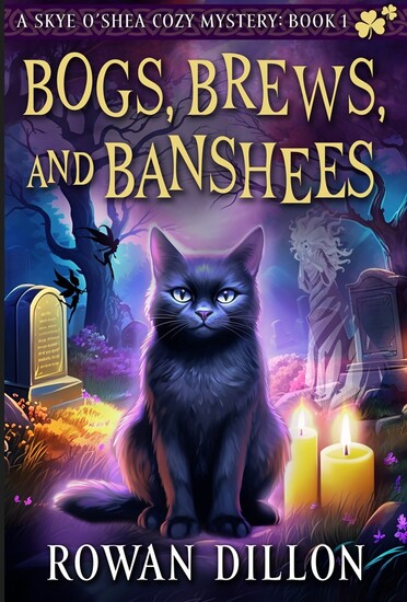 Book cover with black cat 