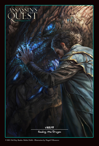 A gorgeous dragon ripples to bright blue life.