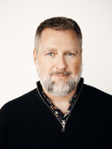 Photo of a strikingly handsome author