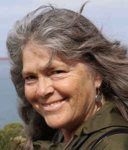 Closeup with hair blowing in the wind