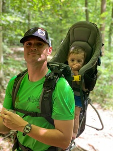 Hiking with little man.