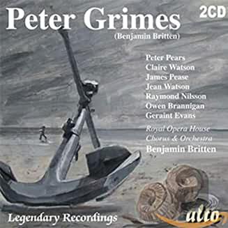 CD cover for Benjamin Britten's opera Peter Grimes