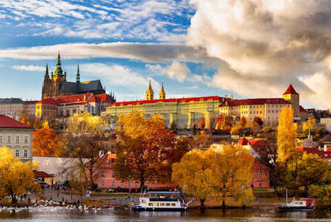 Prague in the fall. 