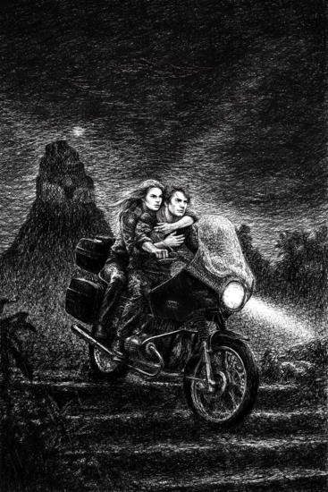 Background of the cover image without the title and letters