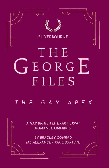 The cover of The George Files with stylised edges, classic fonts and a classic layout