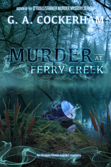 A barrel container lying on the bank of a forest lake and emitting notable fumes.