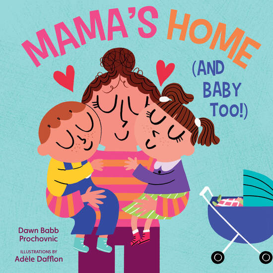 Image of a mother holding two children in her arms