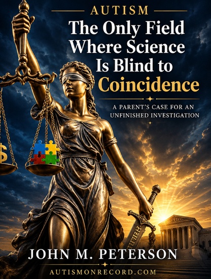  Book cover — Autism: The Only Field Where Science Is Blind to Coincidence by John M. Peterson