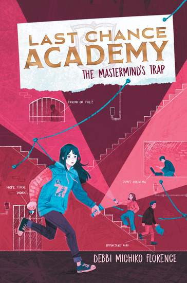 Book cover with four students exploring a basement
