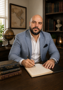 Portrait of author Rafael Villalobos