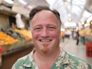 Joel Haber in Machane Yehuda Market
