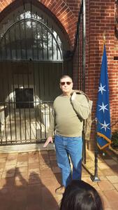The Author at Washington's Tomb