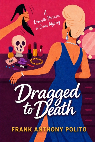 alt="Cover of Dragged to Death, a cozy mystery by Frank Anthony Polito"