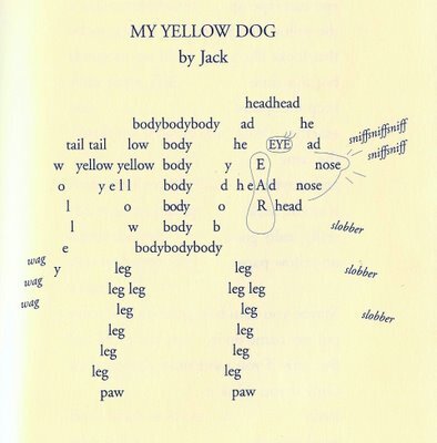 A boy named Jack doesn't think poems are for boys. But, after his hearing his teacher read poetry all year, he's inspired to write about his dog. And keep writing. Click on the image for a list of Creech's poetry books.
