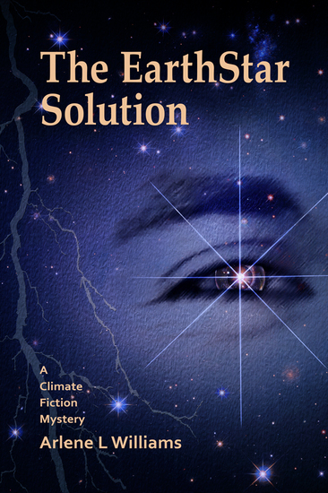 Cover art for The EarthStar Solution showing eye against the backdrop of space