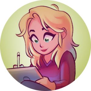 Illustrated author profile picture