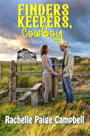 a woman in jeans and a man in a cowboy hat standing on a ranch