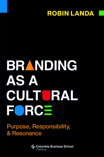 black book cover that reads Branding as a Cultural Force by Robin landa