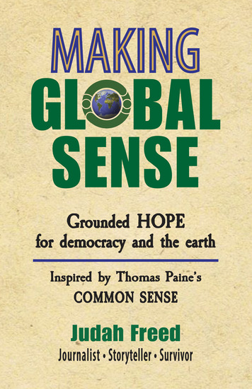 Making Global Sense (Availble in print, ebook, and soon audiobook)
