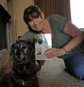 Me with my dog, August, who is the inspiration for one of my Chicken Soup for the Soul stories.