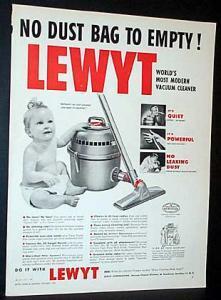 The memory-jogging Lewyt vacuum cleaner.
